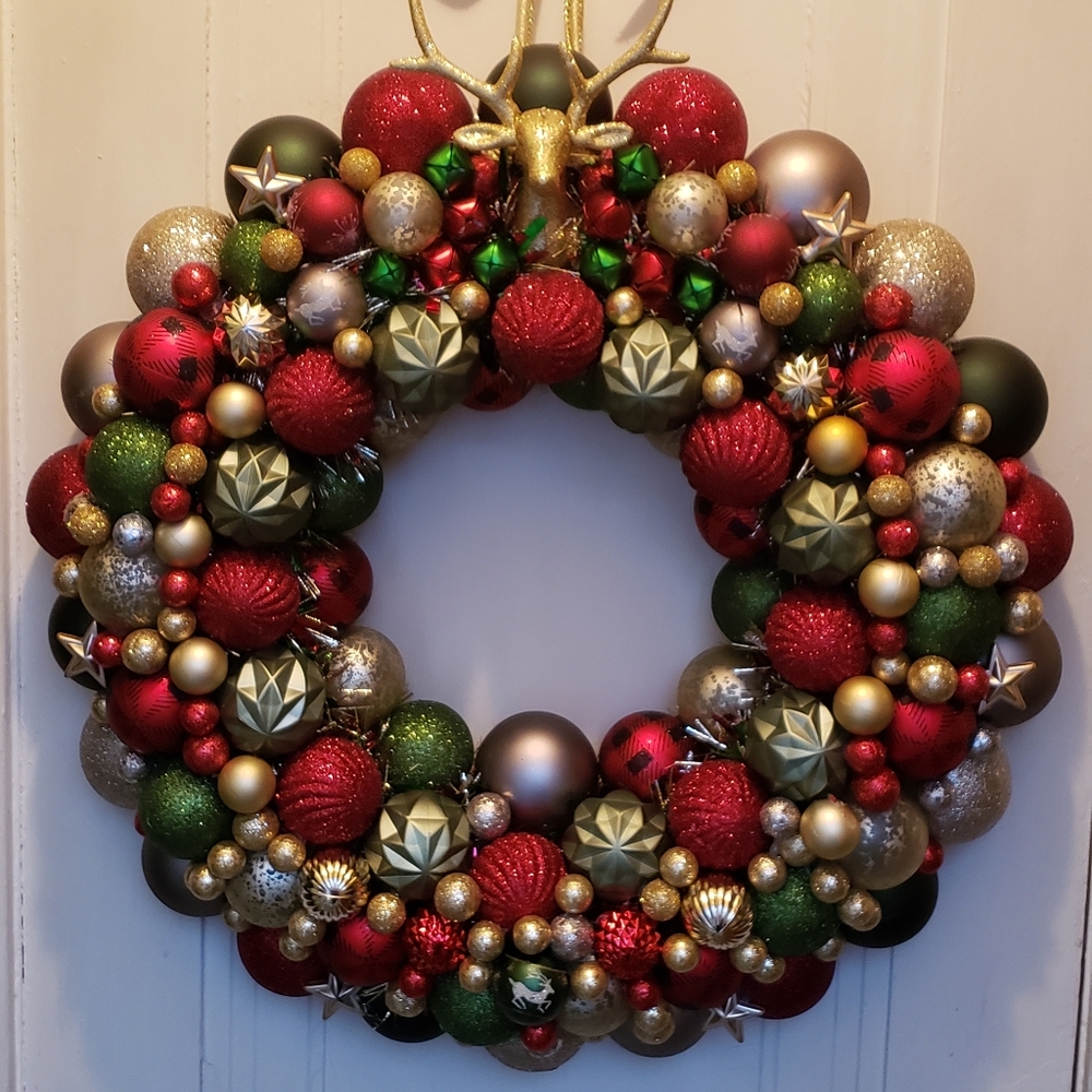 Reindeer Christmas Wreath